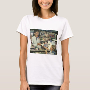 T-shirt Médecine Ancienne, Pharmacien et Fille à la Pharma