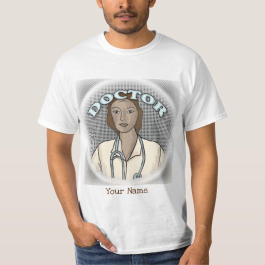 T-shirt Médecine féminine noire (Devant)