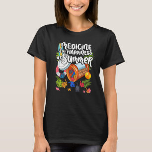 T-shirt Médecine Pour Le Bonheur À L'Été Cat Gummies Mater