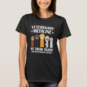 T-shirt Médecine Vétérinaire Drôle Nous Tirons Du Sang Not