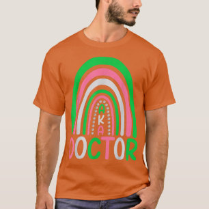 T-shirt Médecins mignon arc-en-ciel aka médecin drôle