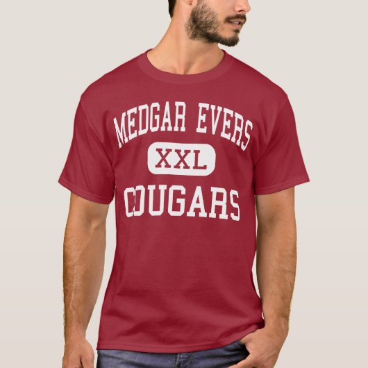 T-shirt Medgar Evers - pumas - université - Brooklyn (Devant)