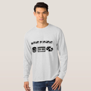 T-shirt médias vintages de musique
