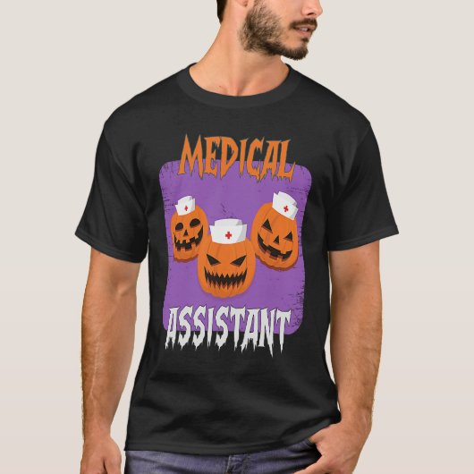 T-shirt Medical Assistant Boo Crew Halloween Cute Ghost Ha (Devant)