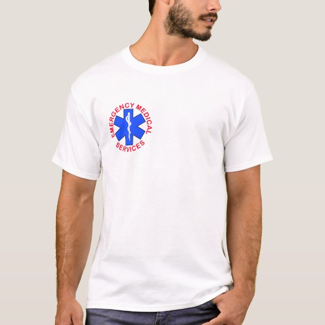 T-shirt médical de secours de délivrance du feu de (Devant)