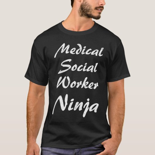 T-shirt Medical Social Worker  Occupation Work (Devant)