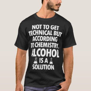 T-shirt Médicale Laboratoire scientifique Solution d'alcoo