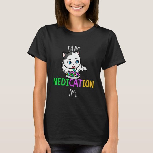 T-shirt Médicament Médicament pour chat 1 (Devant)