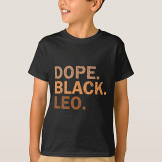 T-shirt Médicament Noir Leo Mélanine Africain Zodiaque Leo