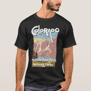 T-shirt Medicine Bow Routt Forêt nationale Montagnes Roche