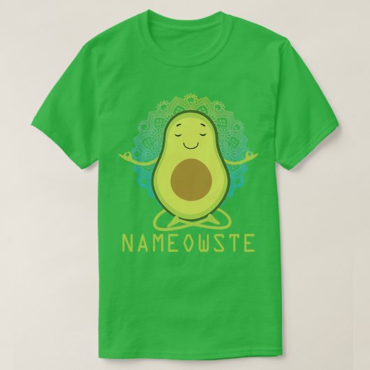 T-shirt Meditation Avocado Funny (Design devant)