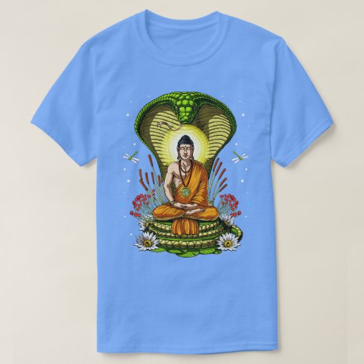 T-shirt Méditation Buddha Zen Cobra (Design devant)