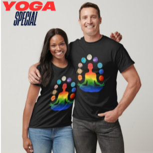 T-shirt Méditation de Chakra cosmique   Yoga de l'énergie 
