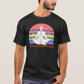 T-shirt Méditation de Chakra Yoga Coucher de soleil arc-en (Devant)