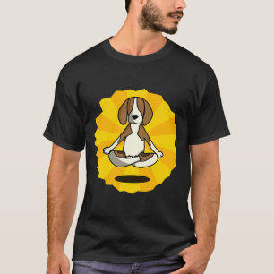 T-shirt Méditation de chien Yoga Beagle Labrador Husky She