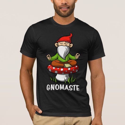 T-shirt Méditation de gnome de jardin de yoga de zen de (Devant)