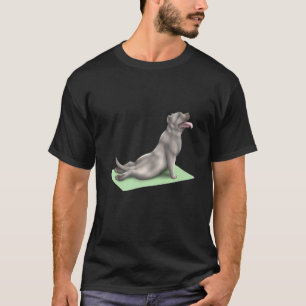 T-shirt Méditation de pose de yoga pour chien Terrier amér