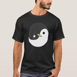 T-shirt Méditation de yoga acro Hatha Yin et Yang Pingouin