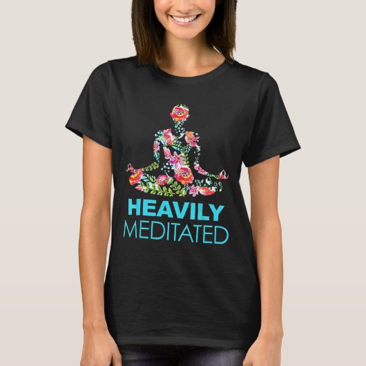 T-shirt Méditation de yoga fortement méditée T- S (Devant)