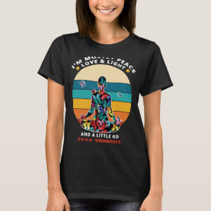 T-shirt Méditation de Yoga Je suis principalement Peace Lo