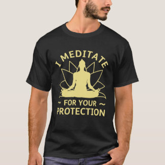 T-shirt Méditation drôle Bouddhiste namaste méditation de 