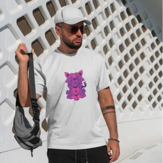 T-shirt Méditation du yoga animal chat