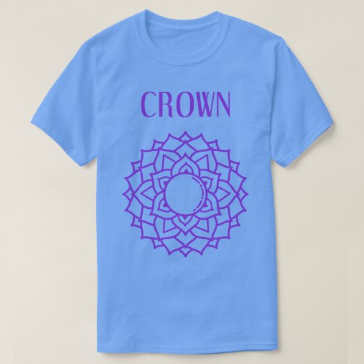 T-shirt Méditation du yoga Chakra Crown (Design devant)
