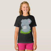 T-shirt Méditation du Yoga Fitness Elephant (Devant entier)