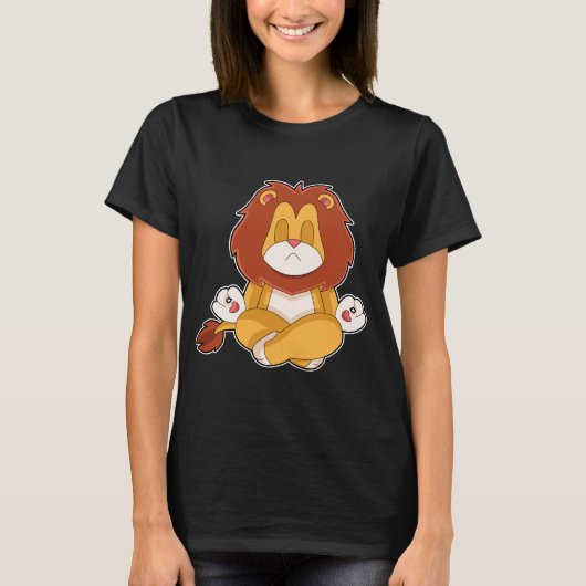 T-shirt Méditation du Yoga Lion Fitness (Devant)