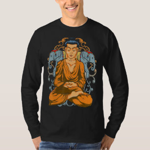T-shirt Méditation du yoga spirituel bouddhiste zen Eleph 