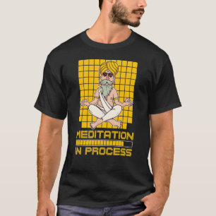 T-shirt Méditation En Processus Guru Hinduisme Yoga Pose O