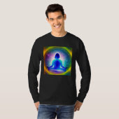 T-shirt Meditation Enlightment Spiritual Yoga Transcendent (Devant entier)