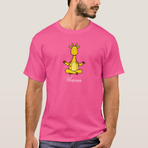 T-shirt Méditation Giraffe Tournesol Breathe Deep Wusaaa C