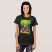 T-shirt Meditation Guru Laughing Zen Buddha Meditation (Devant entier)