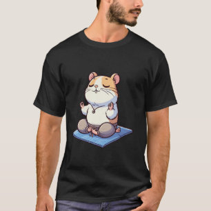 T-shirt Méditation Hamster Yoga Pose Relaxant Animal