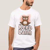T-shirt méditation hibou yoga pose (Devant)