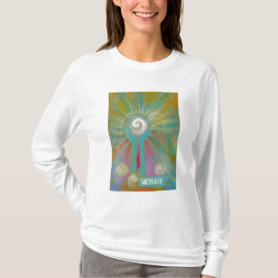 T-shirt Méditation inspirée colorée d'art abstrait