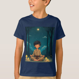 T-shirt Méditation nocturne paisible - Nature fantasque Ar