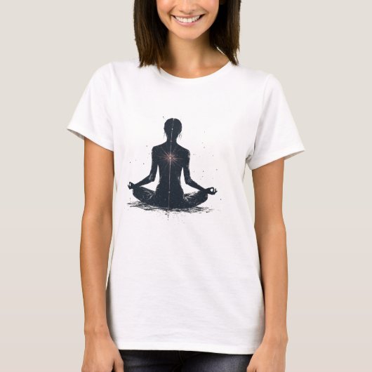 T-shirt Méditation Om Esprit spirituel (Devant)