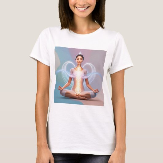 T-shirt Méditation Serene Flux d'énergie - Spirituel (Devant)