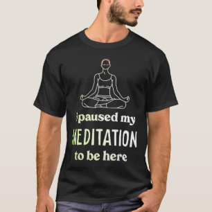 T-shirt Méditation Slogan Yoga Fitness Sport