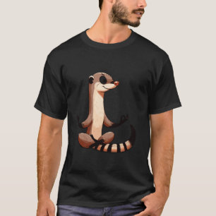 T-shirt Méditation Yoga mongole Pose Relaxant Animal