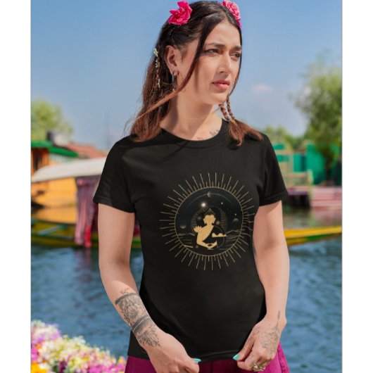 T-shirt Méditation Yoga Retro