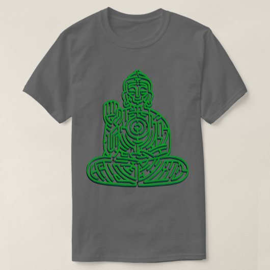 T-shirt Méditation Zen Maze par Tobe Fonseca (Design devant)