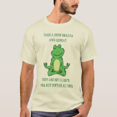T-shirt Méditer la grenouille (Devant)