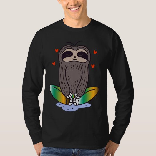 T-shirt Méditer la Sloth (Devant)