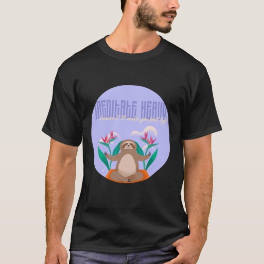 T-shirt Méditer lourd (Devant)