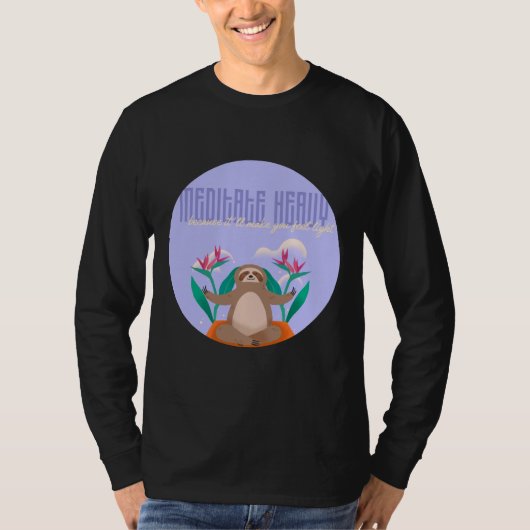 T-shirt Méditer lourd (Devant)