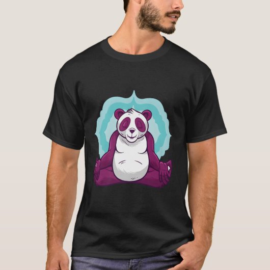 T-shirt Méditer l'ours de Panda (Devant)