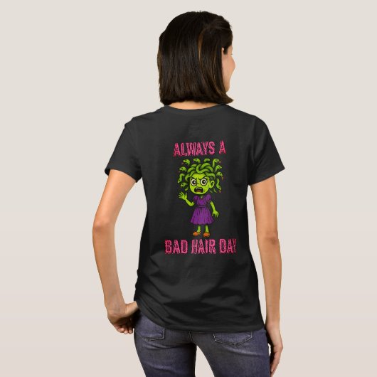 T-shirt Medusa Bad Hair Day - 2 (Dos entier)